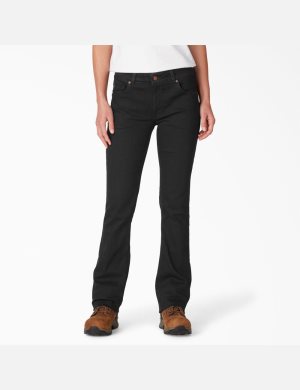 Dickies Perfect Shape Denim Bootcut Svarta | 738926-CNK