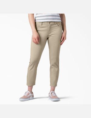 Dickies Perfect Shape Mager Fit Capri Grå | 204983-XWM