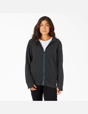 Dickies Performance Workwear Full Zip Fleece Svarta | 078246-FSN