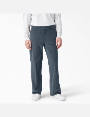 Dickies Platta Front Corduroy Blå | 924081-JVI