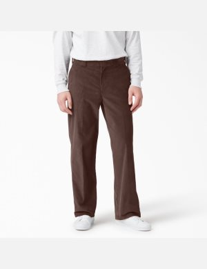 Dickies Platta Front Corduroy Choklad Bruna | 325670-JCB