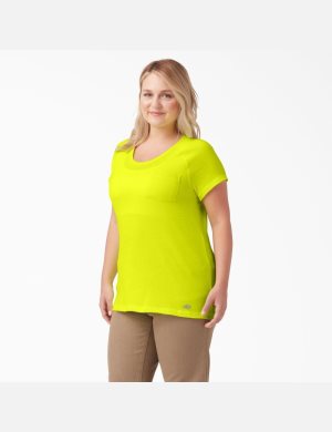 Dickies Plus Cooling Korta Sleeve Ljusgula | 120837-PDK