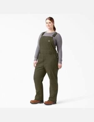 Dickies Plus Cooling Ripstop Bib Gröna | 463859-RQJ