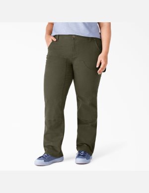 Dickies Plus Duck Double-Front Carpenter Gröna | 473285-MOY