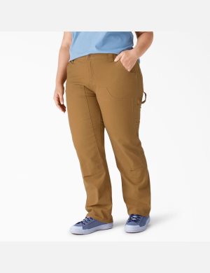 Dickies Plus Duck Double-Front Carpenter Bruna | 512397-VQH