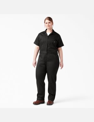 Dickies Plus FLEX Cooling Korta Sleeve Svarta | 364751-DLJ