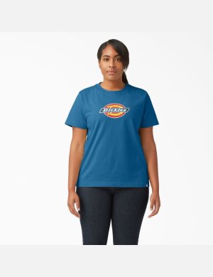 Dickies Plus Logo Tryck Blå | 901285-HWO