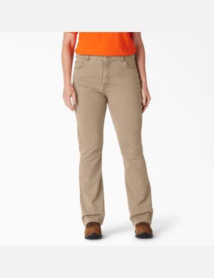 Dickies Plus Perfect Shape High Midja Bootcut Denim Bruna | 823609-IEK