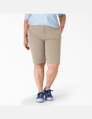 Dickies Plus Perfect Shape Twill Bermuda Grå | 859172-MFB