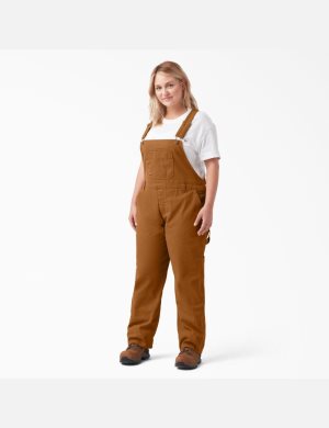 Dickies Plus Relaxed Fit Hetero Leg Bib Bruna | 873615-FHG