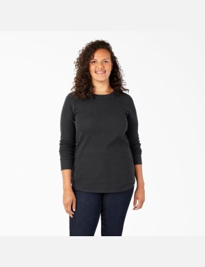 Dickies Plus Thermal Shirt Svarta | 694578-NRL