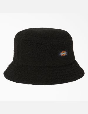 Dickies Red Chute Fleece Bucket Svarta | 819723-CXR