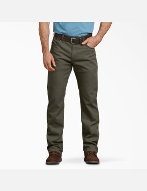 Dickies Regular Fit Hetero Leg Duck Gröna | 827356-MXO