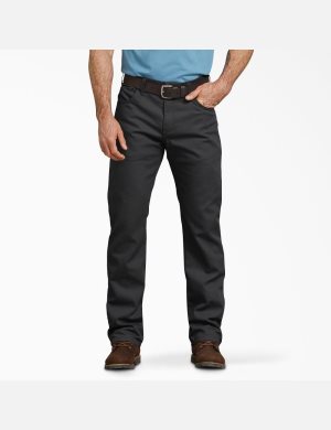 Dickies Regular Fit Hetero Leg Duck Svarta | 870592-LYE
