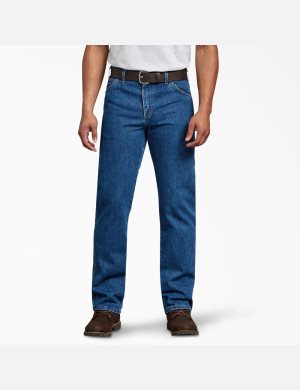Dickies Regular Fit Hetero Leg Heavyweight Denim Indigo Blå | 259831-VJX
