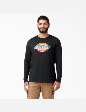 Dickies Regular Fit Icon Tryck T-Shirt Svarta | 195034-HQA