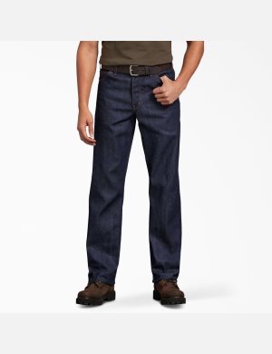 Dickies Regular Hetero Fit Denim Indigo Blå | 209786-CNB