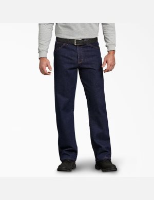 Dickies Regular Hetero Fit Denim Indigo Blå | 397180-FGD