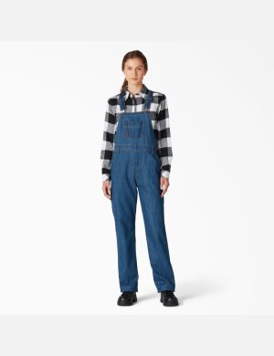 Dickies Relaxed Fit Bib Blå | 106582-OVW