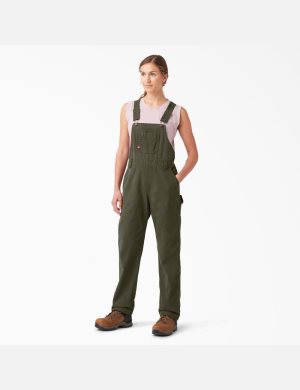 Dickies Relaxed Fit Bib Gröna | 430572-BWZ