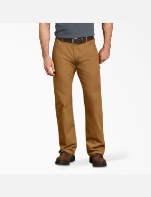 Dickies Relaxed Fit Hetero Leg Duck Carpenter Bruna | 103427-HPZ