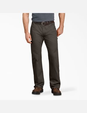 Dickies Relaxed Fit Hetero Leg Duck Carpenter Olivgröna Gröna | 283506-TVM