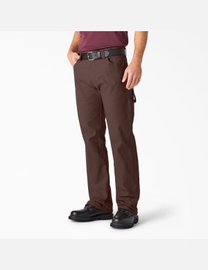 Dickies Relaxed Fit Hetero Leg Heavyweight Duck Carpenter Choklad Bruna | 706528-MCS