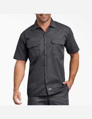 Dickies Relaxed Fit Korta Sleeve Grå | 279185-GDX