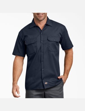 Dickies Relaxed Fit Korta Sleeve Marinblå | 347915-QGE