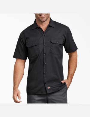 Dickies Relaxed Fit Korta Sleeve Svarta | 273890-ILW