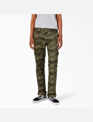 Dickies Relaxed Fit Ljusolivgröna Camo | 153697-AWG