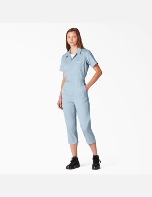Dickies Reworked Cropped Blå | 015842-WGJ