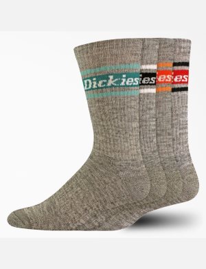 Dickies Rugby Stripe Crew Grå | 897261-AHL