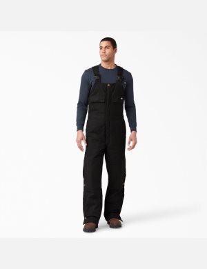 Dickies Sanded Duck Insulated Bib Svarta | 086725-YRV