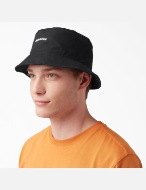 Dickies Script Logo Canvas Bucket Svarta | 413597-XDV
