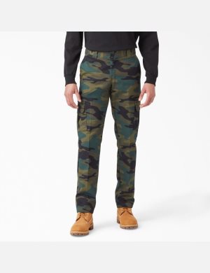 Dickies Slim Fit Hetero Leg Gröna Camo | 812645-UJH