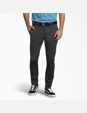 Dickies Slim Fit Mager Leg Twill Svarta | 872654-OMH