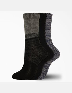 Dickies Soft Marl Crew Grå Svarta | 678349-DXN