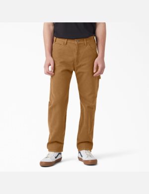 Dickies Stonewashed Duck Carpenter Bruna | 650372-YVX