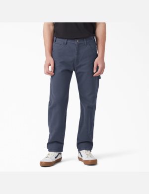Dickies Stonewashed Duck Carpenter Marinblå | 438621-UOK