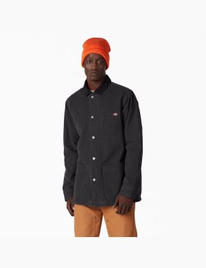Dickies Stonewashed Duck Fodrade Chore Svarta | 328751-ORM