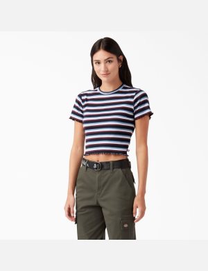Dickies Stripe Baby Vinröda | 540123-AUQ