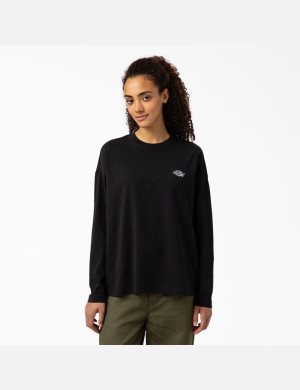 Dickies Summerdale T-Shirt Svarta | 740321-VSE