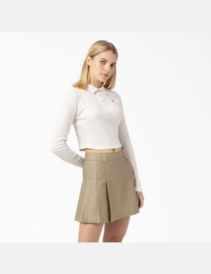 Dickies Tallasee Long Sleeve Polo Vita | 154782-RZW