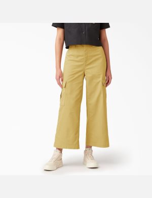 Dickies Twill Crop Mörkkhaki | 394872-WOB