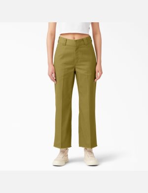 Dickies Twill Cropped Gröna | 507142-YID