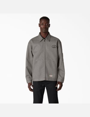 Dickies Unlined Tryck Eisenhower Grå | 123576-SZN