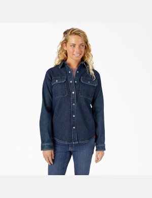Dickies Warming Denim Arbets Blå | 169083-LOG