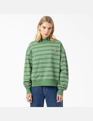 Dickies Westover Randig Vita Gröna | 294587-IYU